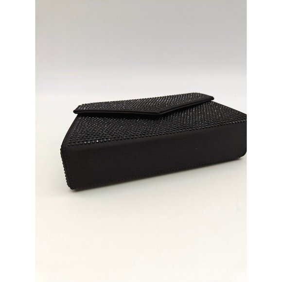 MANGO MNG rhinestone embellished box clutch shoulder bag	- BLACK - Picture 6 of 10